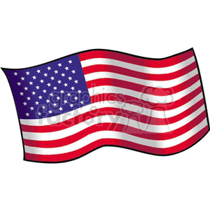 Usa flag waving in the wind