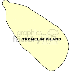 A simple clipart map illustration of Tromelin Island.