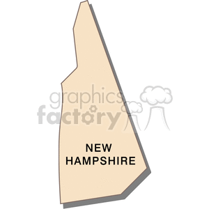 New Hampshire State Outline