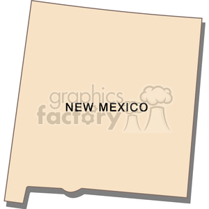 New Mexico State Outline