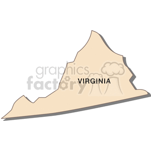 Virginia State Outline