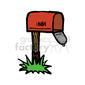 Red Empty Mailbox