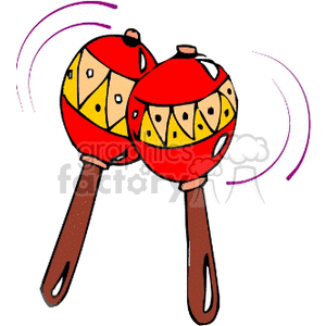 Cinco de Mayo Maracas Clip Art