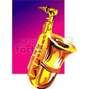 Gold Saxophone with Jazz Vibes