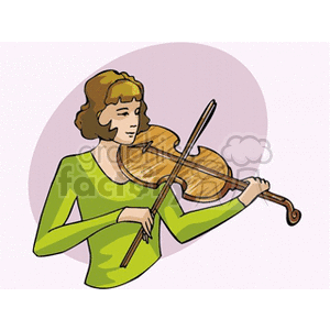 Illustration of a musician playing the violin.