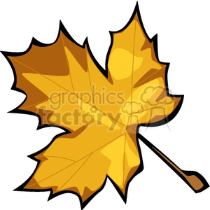 Yellow Maple Leaf for Autumn Themes