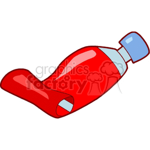 A clipart image of a tube of red oil paint, commonly used by artists.