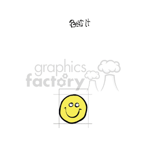 Smiley Face with 'Beat It' Text