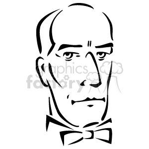 Line Art Portrait of a Man