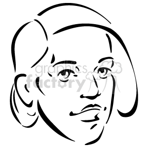   The image is a line drawing or clipart of a person