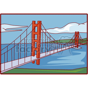 Golden Gate bridge at the San Francisco Bay