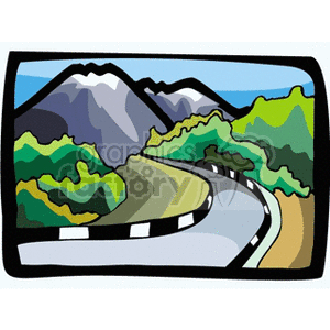 Rocky Mountain Road Clipart Commercial Use Gif Jpg Wmf Svg Clipart Graphics Factory