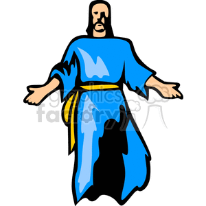 Religious Figure with Blue Robe