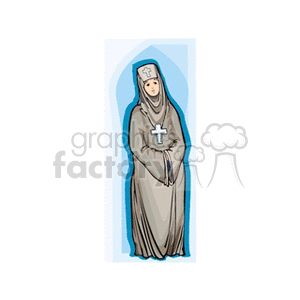 Nun in Prayer - Religious