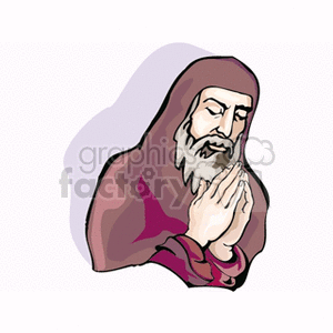 Religious Figure Praying