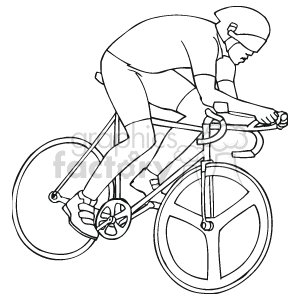 Road Cyclist Racing Position - Sports Biking