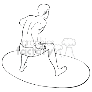 Surfer Riding the Waves - Black and White Line Art