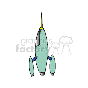 Cartoon Rocket Ship