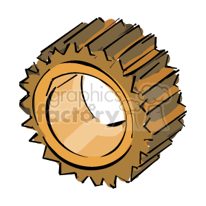 Illustration of Mechanical Gear