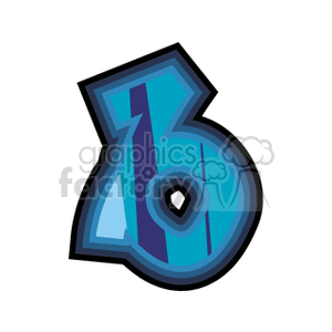 Clipart image of the Virgo zodiac sign in stylized blue and purple shades.