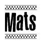 Mats Checkered Flag Design