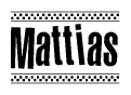 Mattias Racing Checkered Flag