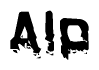 The image contains the word Alp in a stylized font with a static looking effect at the bottom of the words