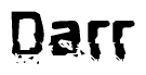 The image contains the word Darr in a stylized font with a static looking effect at the bottom of the words