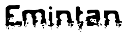 The image contains the word Emintan in a stylized font with a static looking effect at the bottom of the words