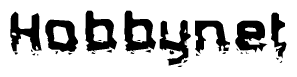 The image contains the word Hobbynet in a stylized font with a static looking effect at the bottom of the words