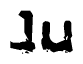 The image contains the word Ju in a stylized font with a static looking effect at the bottom of the words