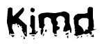The image contains the word Kimd in a stylized font with a static looking effect at the bottom of the words