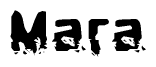 The image contains the word Mara in a stylized font with a static looking effect at the bottom of the words