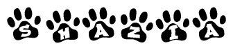 Animal Paw Prints with Shazia Lettering