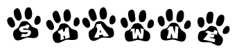 Animal Paw Prints with Shawne Lettering