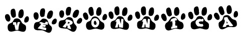 Animal Paw Prints with Veronnica Lettering