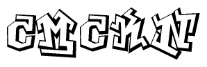 The clipart image features a stylized text in a graffiti font that reads Cmckn.