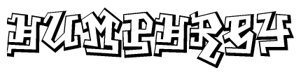 The clipart image features a stylized text in a graffiti font that reads Humphrey.