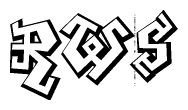 The clipart image features a stylized text in a graffiti font that reads Rws.