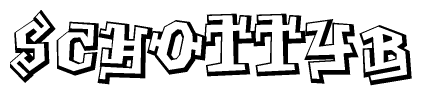 The clipart image features a stylized text in a graffiti font that reads Schottyb.