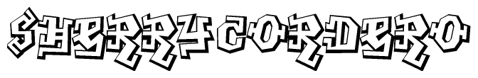 The clipart image features a stylized text in a graffiti font that reads Sherrycordero.
