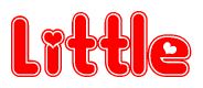 The image displays the word Little written in a stylized red font with hearts inside the letters.