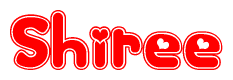 The image displays the word Shiree written in a stylized red font with hearts inside the letters.
