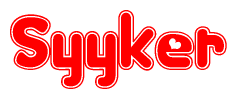 The image displays the word Syyker written in a stylized red font with hearts inside the letters.