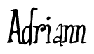 The image is a stylized text or script that reads 'Adriann' in a cursive or calligraphic font.