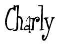 The image contains the word 'Charly' written in a cursive, stylized font.