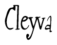 The image is a stylized text or script that reads 'Cleyva' in a cursive or calligraphic font.