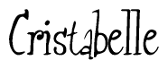 Cursive 'Cristabelle' Text