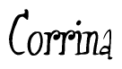 The image is a stylized text or script that reads 'Corrina' in a cursive or calligraphic font.