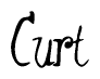Cursive 'Curt' Text
